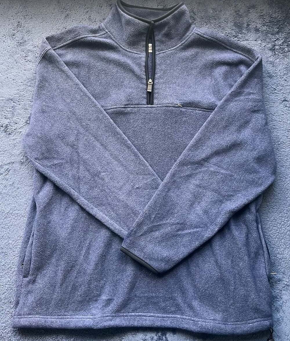 Winners Competition Grade Sportgear Blue Fleece 1/4 Zip Pullover Jacket Mens LT